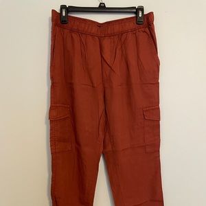 Dark Orange Lyocell Ankle Pants NWT